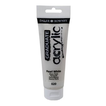 Daler-Rowney Graduate Pearl White Acrylic Paint 120ml