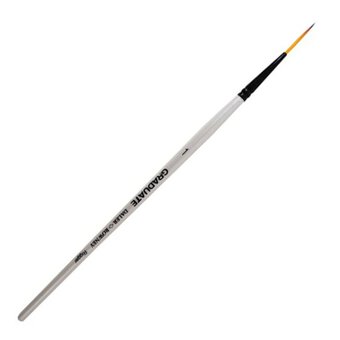 Daler-Rowney Dark Tip Synthetic Rigger Graduate Brush Size 1 White