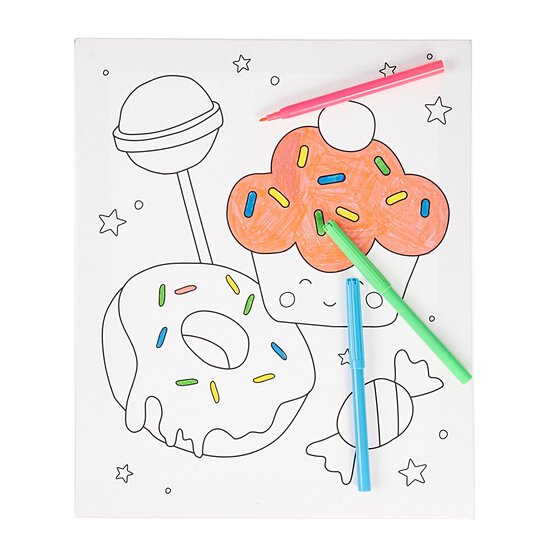 Cake Colour-in Canvas image number 3