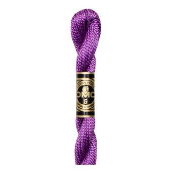 DMC Purple Pearl Cotton Thread Size 5 25m (552)