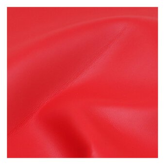 Red Leatherette Fabric by the Metre