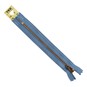 YKK Mid Blue Brass Jeans Zip 15cm image number 2