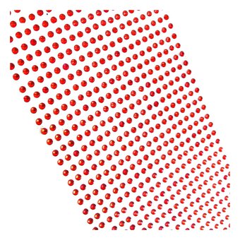Red Adhesive Gems 3mm 1080 Pack