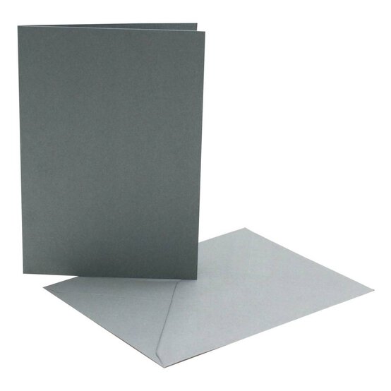 Grey Cards  A6 6 Pack image number 1