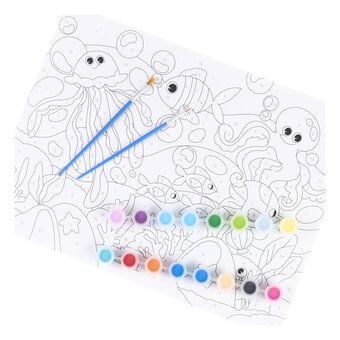 Ocean Wildlife Landscape Paint by Numbers