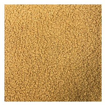 Mustard Teddy Fabric by the Metre