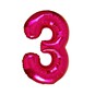 Extra Large Pink Foil Number 3 Balloon image number 1