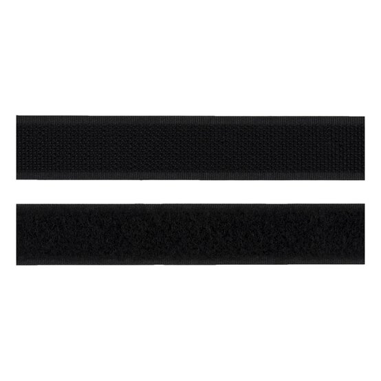 Milward Black 20mm Sew-On Hook and Loop Tape by the Metre image number 2