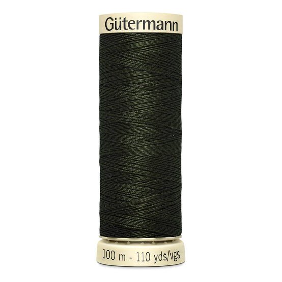 Gutermann Moss Green Sew All Thread 100m (304) image number 1