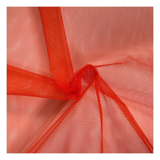 Hibiscus Nylon Dress Net Fabric by the Metre image number 1