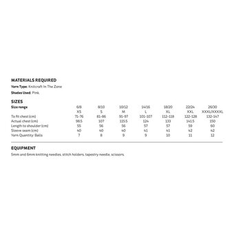 Knitcraft Relaxed Hoodie Digital Pattern 0107