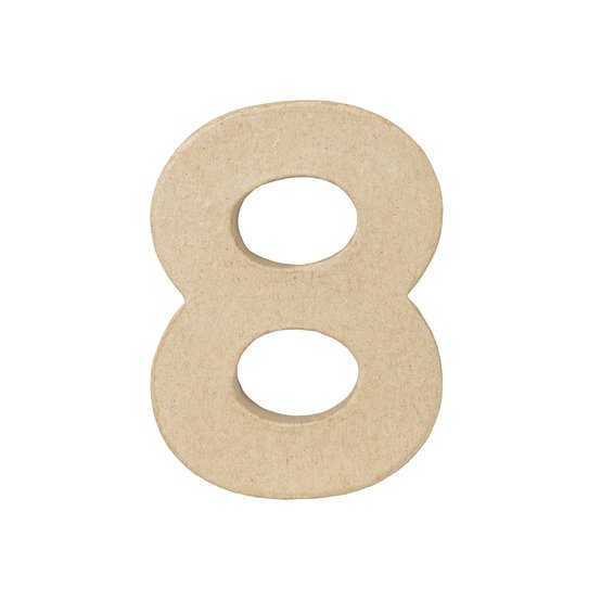 Mini Mache Number 8 10cm image number 5