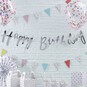 Ginger Ray Silver Happy Birthday Bunting 1.5m image number 3