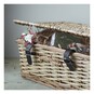 Medium Brown Wicker Hamper 36cm x 14cm x 25cm image number 3