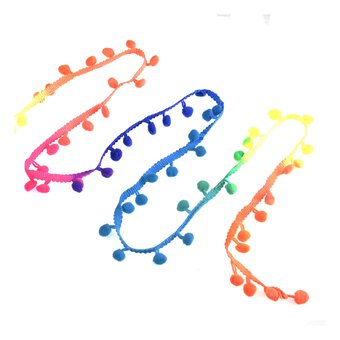 Neon 20mm Pom Pom Trim by the Metre