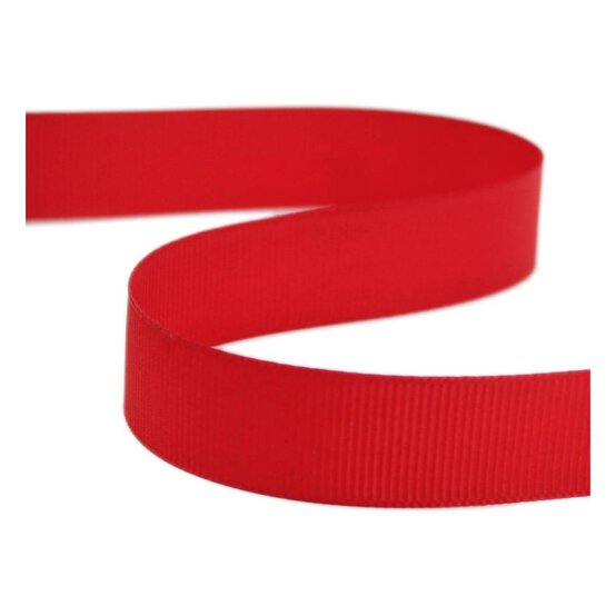 Red Grosgrain Ribbon 15mm x 5m image number 1