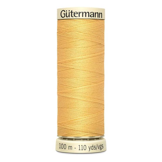 Gutermann Yellow Sew All Thread 100m (415) image number 1