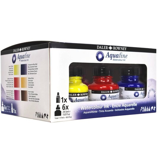 Daler-Rowney Aquafine Introduction Set 6 Pack image number 3