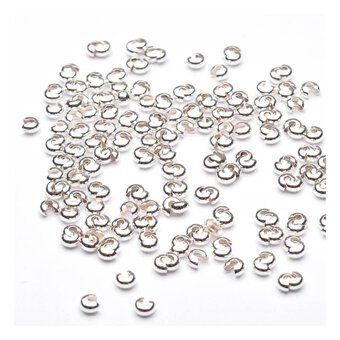 Beads Unlimited Silver Crimp Covers 50 Pack