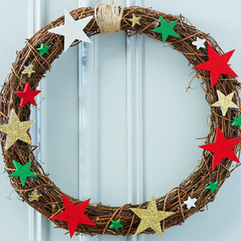 How to Make a Rattan Star Wreath