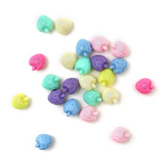 Mixed Pastel Strawberry Beads 102g