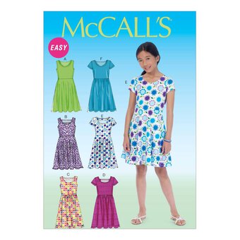 McCall&rsquo;s Girls&rsquo; Dress Sewing Pattern M7079 (7-14)
