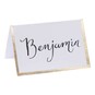 Ginger Ray Gold Foiled Border Place Cards 10 Pack image number 1