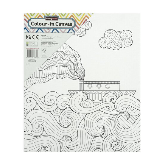 Boat Colour-in Canvas image number 4