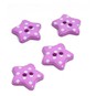 Hemline Purple Novetly Star Button 4 Pack image number 1