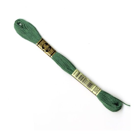 DMC Green Mouline Special 25 Cotton Thread 8m (501)