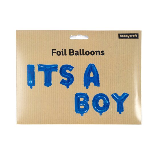 Blue It&rsquo;s a Boy Foil Balloon Set image number 3