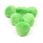 Bright Green Pom Poms 5cm 6 Pack image number 1