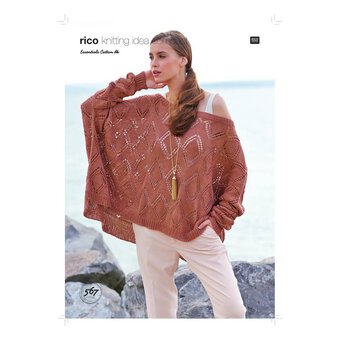 Rico Essentials Cotton DK Ladies' Sweater Digital Pattern 567