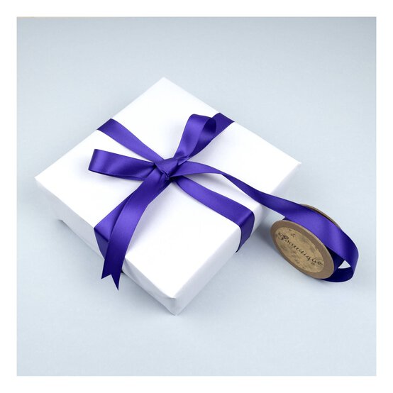 Purple Double-Faced Satin Ribbon 18mm x 5m image number 3