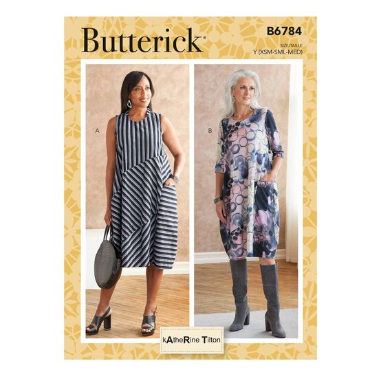 Butterick Women&rsquo;s Dress Sewing Pattern B6784 (XS-M) image number 1