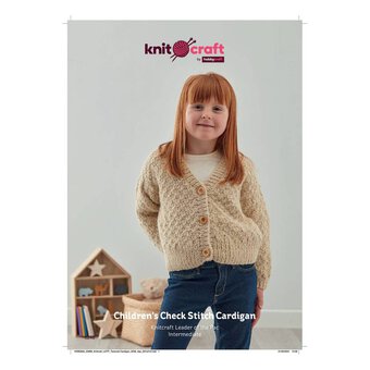 Knitcraft Children's Check Stitch Cardigan Pattern 0248