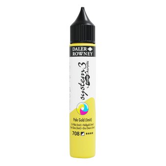 Daler-Rowney System3 Pale Gold Fluid Acrylic 29.5ml (708)