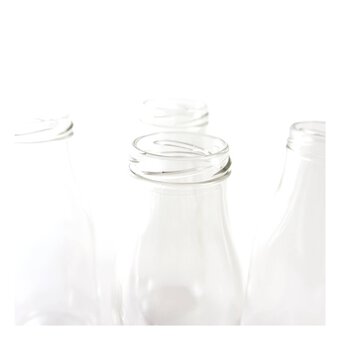 Glass Milk Bottle 250ml 6 Pack