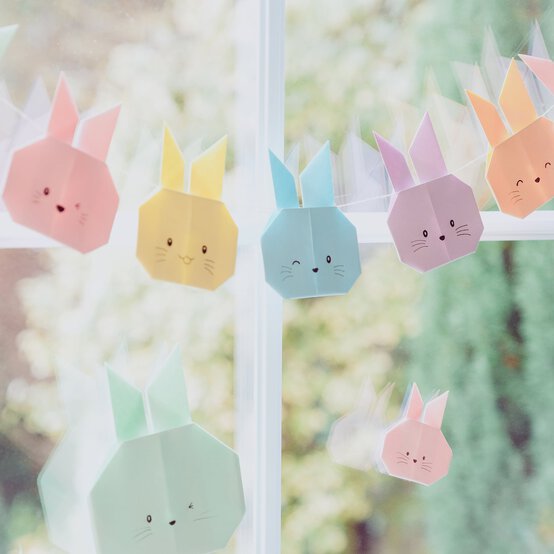 How to Fold an Origami Bunny Face image number 1
