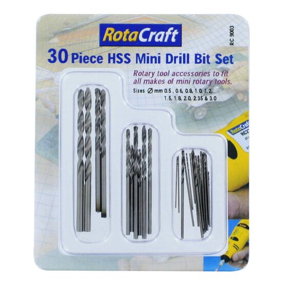 Rotacraft HSS Mini Drill Bit Set 30 Pack image number 1