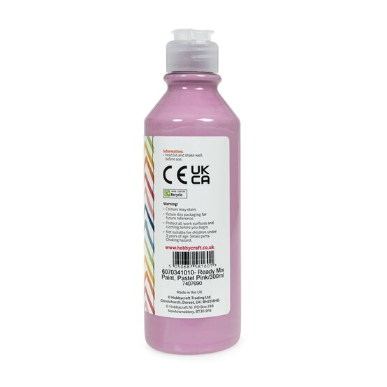 Pastel Pink Ready Mixed Paint 300ml image number 5