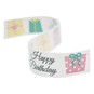 Pink Happy Birthday Satin Ribbon 19mm x 4m image number 1