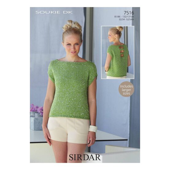 Sirdar Soukie DK Top Digital Pattern 7516 image number 1