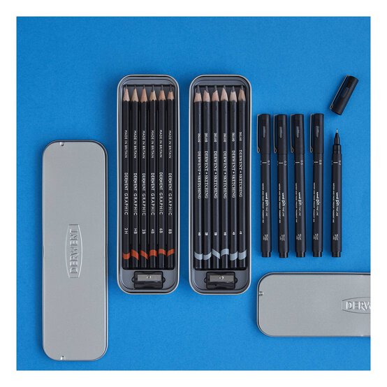 Derwent Graphic Pencil Tin 6 Pieces image number 6