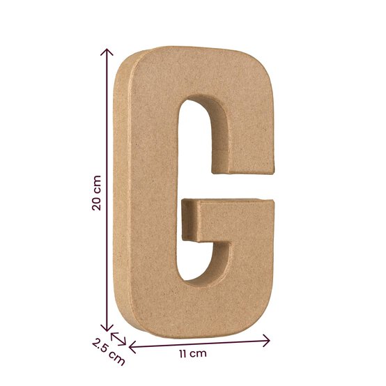 Mache Letter G 20cm image number 4