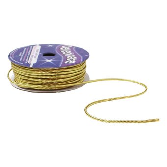 Gold Lurex Edge Cord 1.6mm x 8m