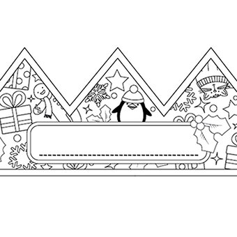 Christmas Hat Free Colouring Download