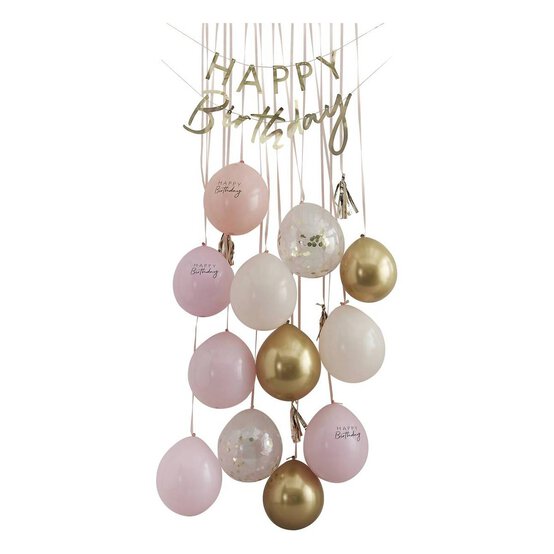 Ginger Ray Pink and Gold Balloon Door Kit image number 2