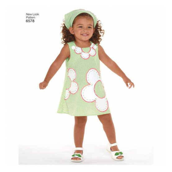 New Look Toddler&rsquo;s Dress Sewing Pattern 6578 image number 4
