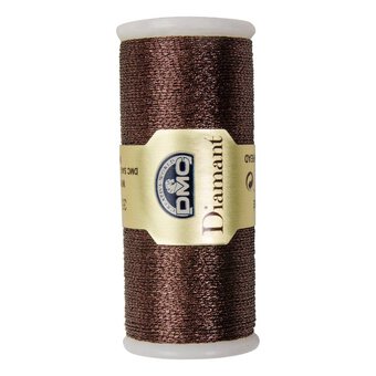 DMC Brown Diamant Metallic Thread 35m (D898)
